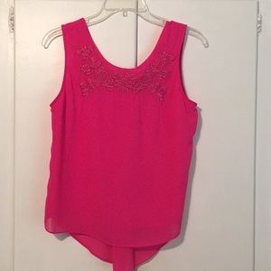 Bright pink tank